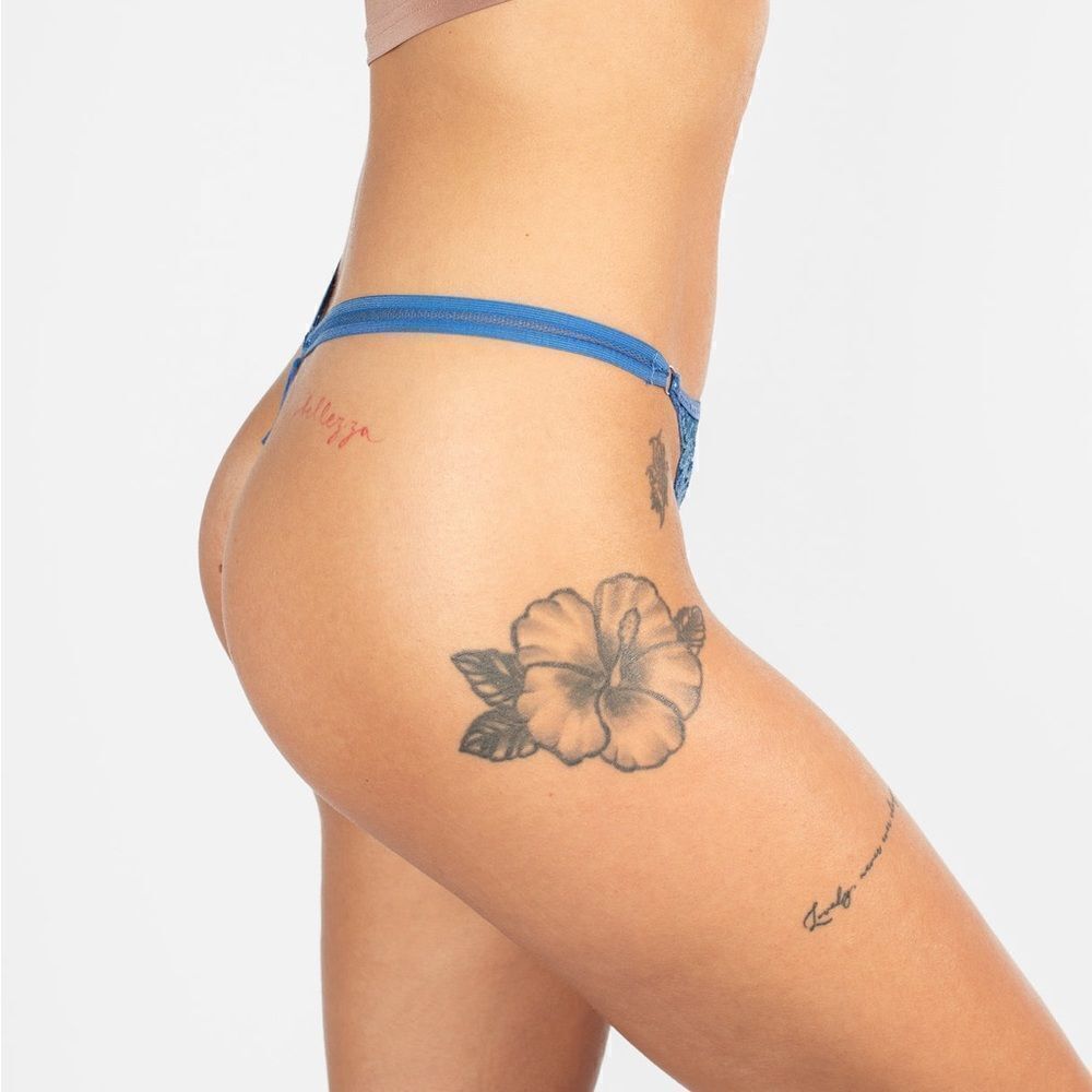 Knotty Knickers Sapphire Secret G-String - Picture 4 of 9
